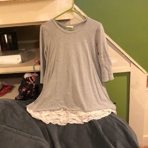 Maternity/plus sized tunic top